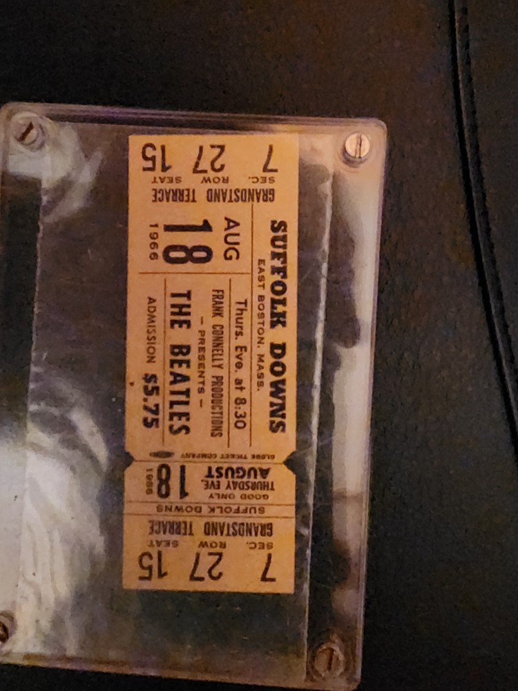 Beatles Suffolk Downs Ticket