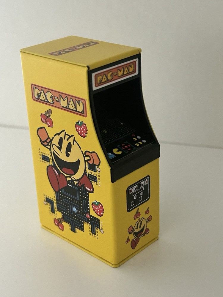 Pac-Man Arcade Machine Tin Box Candy Retro Game Design