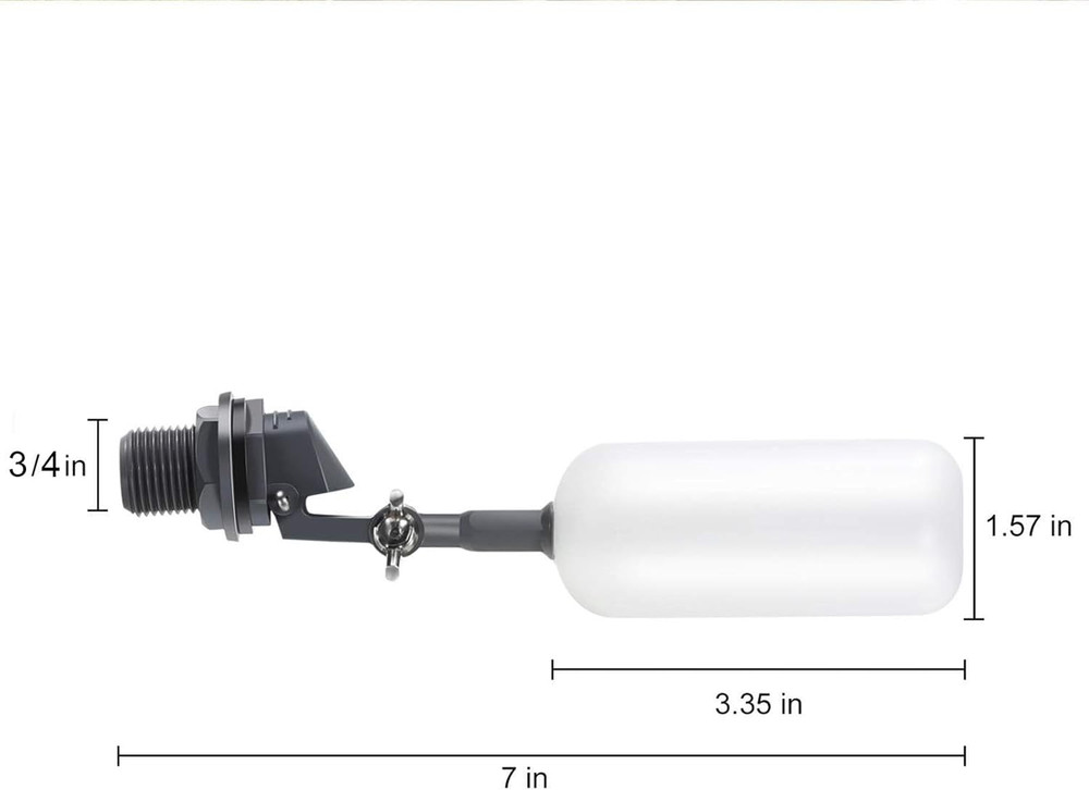 3 Pcs Float Ball Valve, 1/2 Inch Automatic Fill Pool Float Valve with Adjustable
