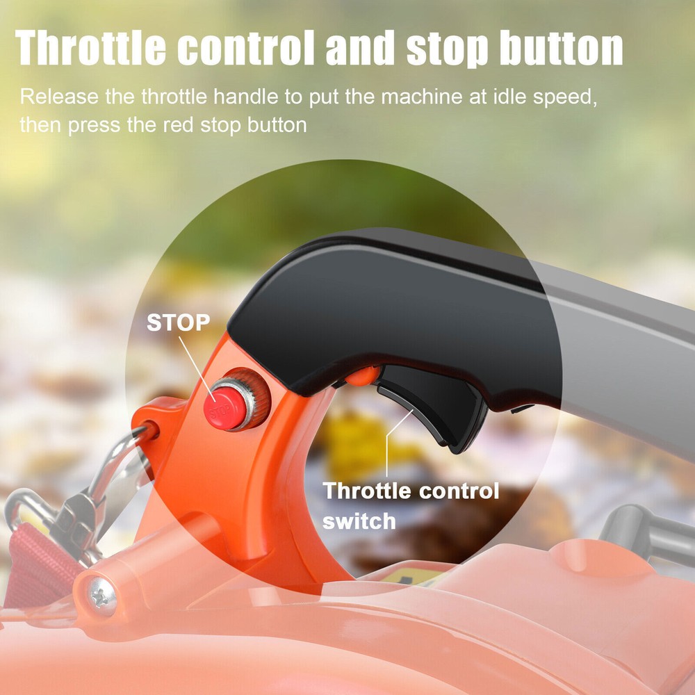 🔥26CC Handheld Leaf Blower Powerful 2-Stroke Air Cooled Engine Heavy Duty Grass