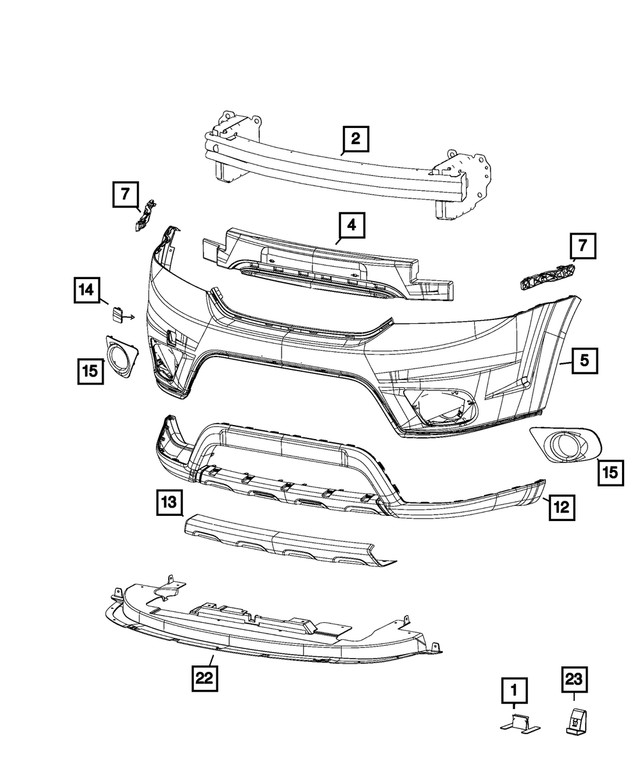Genuine Mopar Spring Clip 68269933AA
