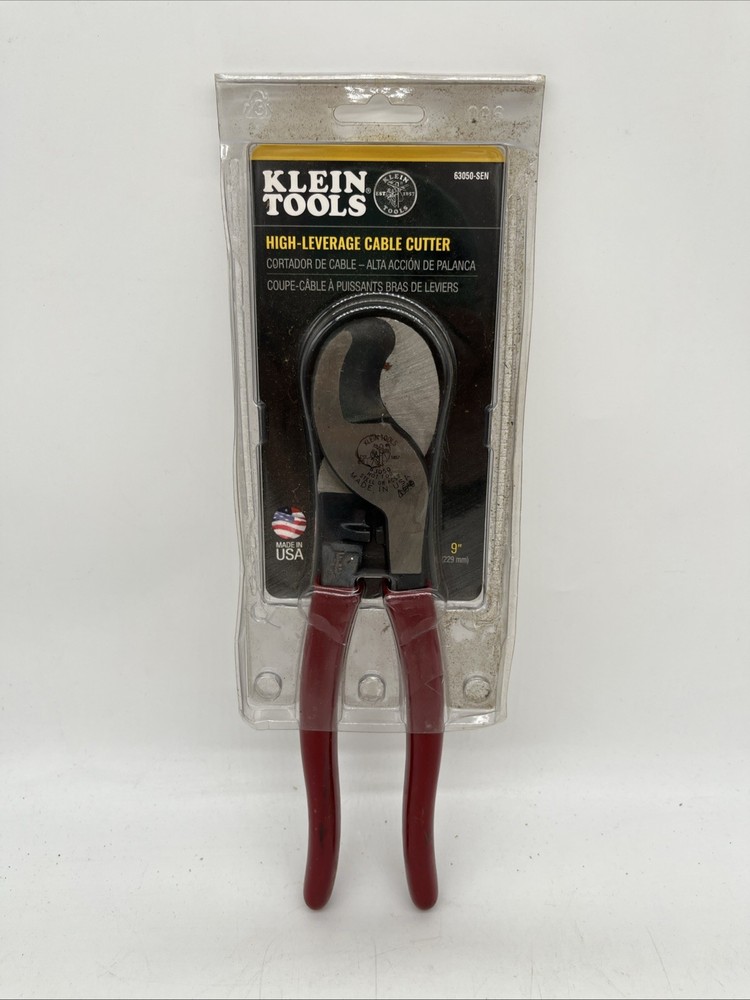 Klein Tools 9" High Leverage Cable Cutter 63050-SEN Heavy Duty USA Made