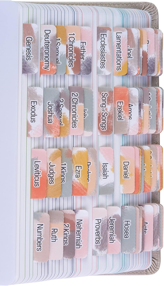 Laminated Bible Tabs (Large Print, Easy to Apply), Bible Study Journaling Suppli