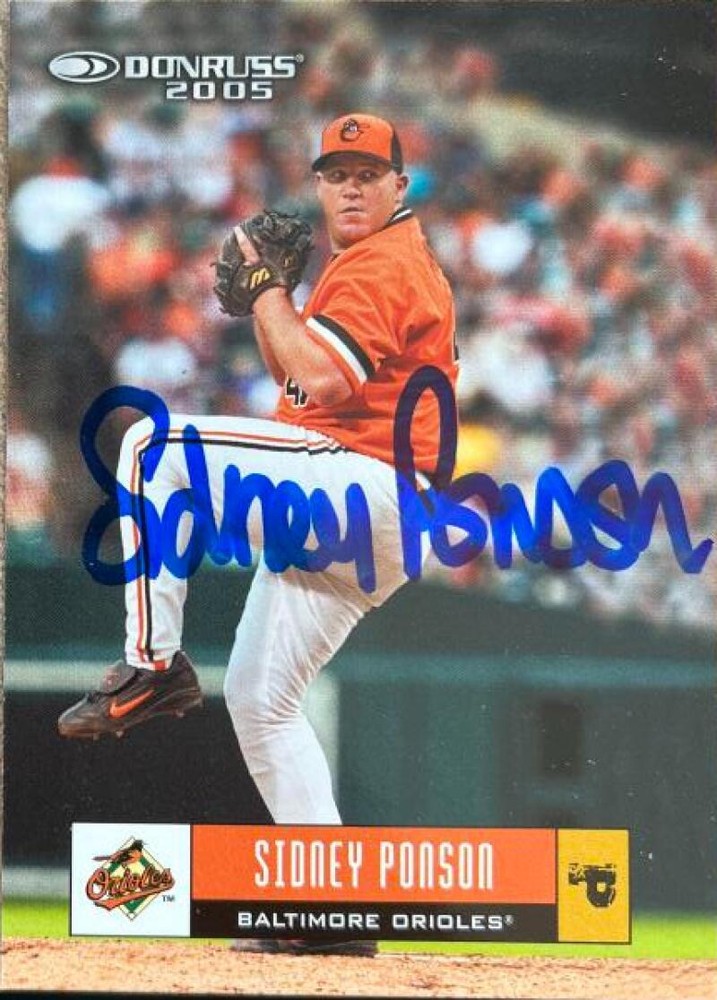 Sidney Ponson Autographed 2005 Donruss #114