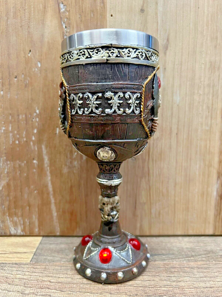 Goblet Pirate Tabletop Resin/Metal 7" x 3"