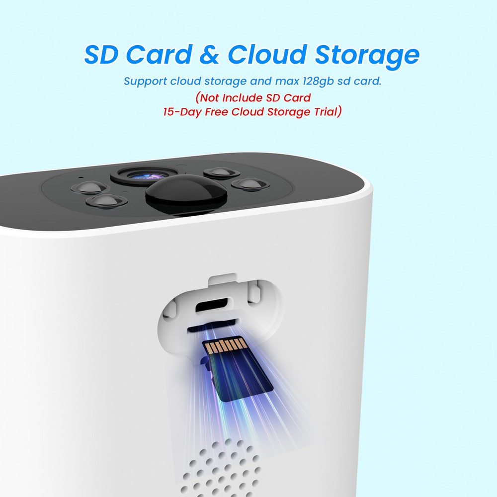 ANRAN CCTV Security Camera System 4MP Wireless Solar Panel Color Night Vision