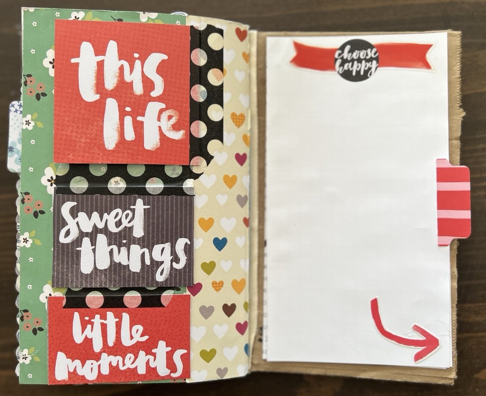 Handmade Starbucks Junk Journal Paper Bag Scrapbook