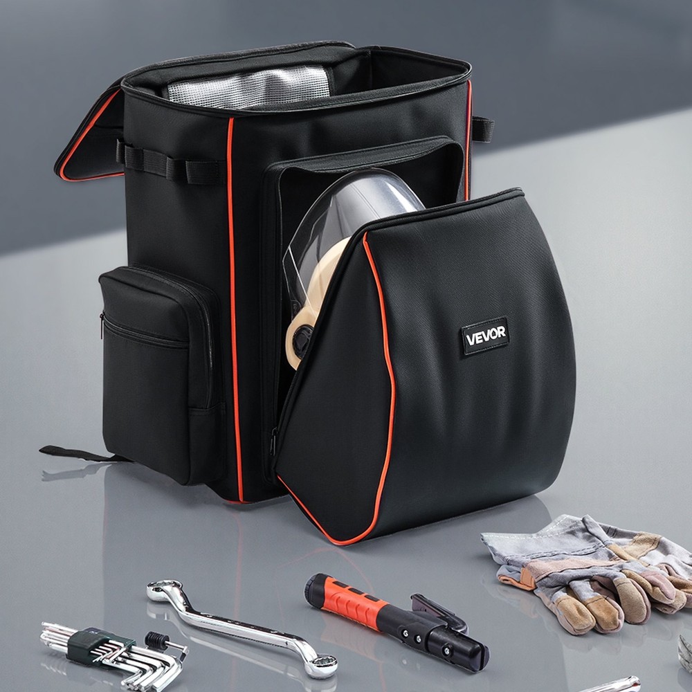Welding Backpack 35.6L Welder Backpack for Tools Helmet 600D Polyester Ext