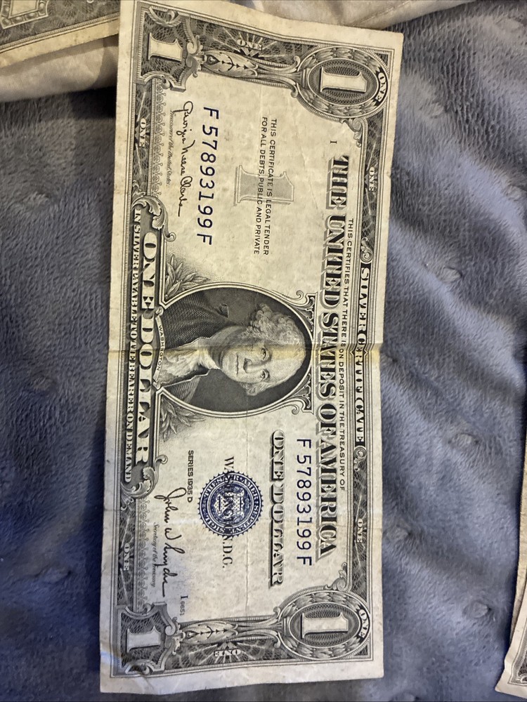 1935E $1 Silver Certificate Banknote