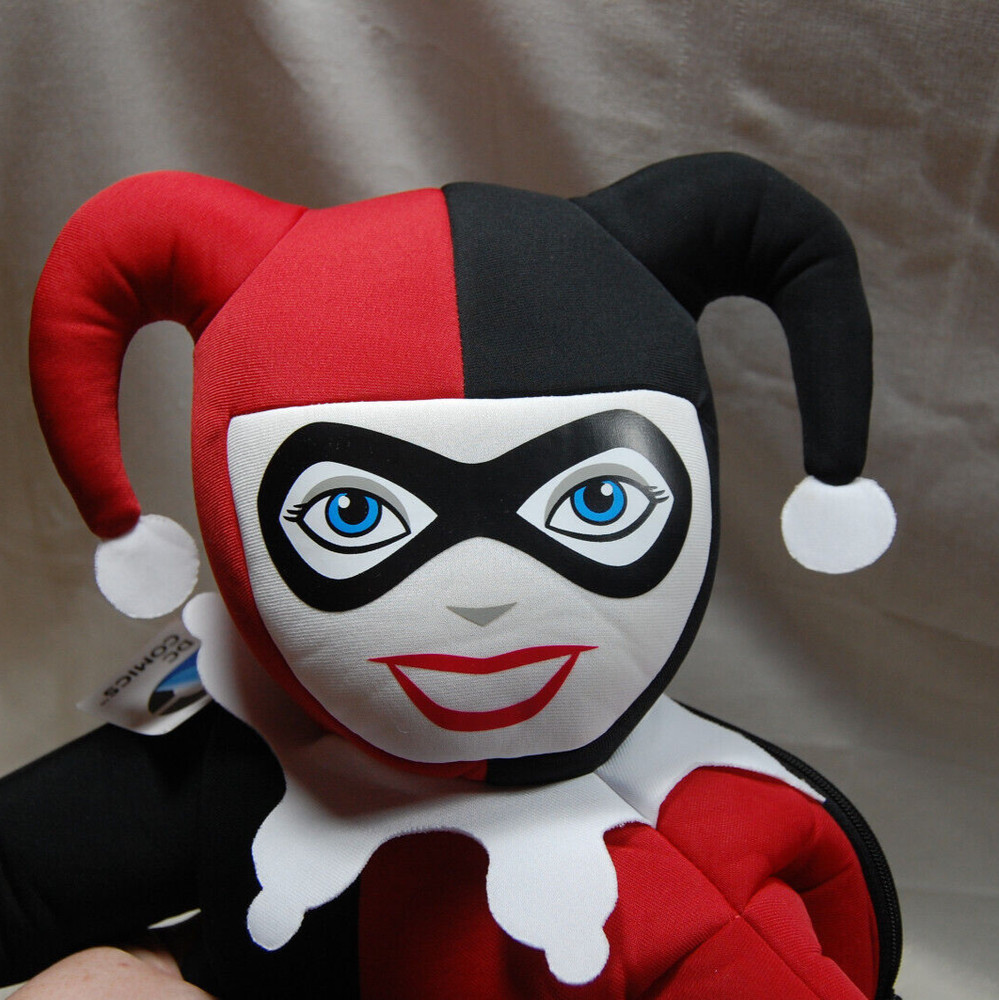 DC Comics Harley Quinn Backpack, Back Buddy, Red And Black Officially licensed