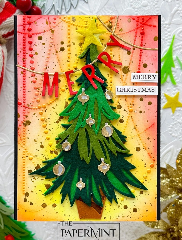 Sizzix Thinlits Colorize Trim a Tree 14pc #666332 Retail $34.99 Tim Holtz NEW