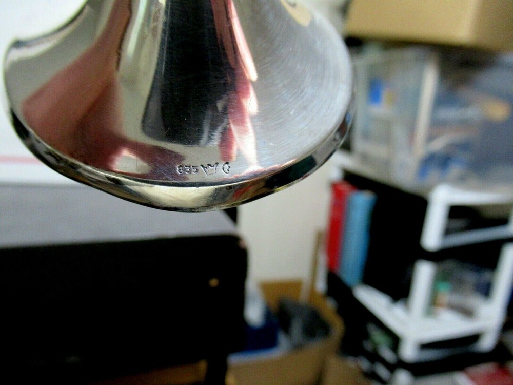 Silver Kiddush Cup Goblet, Sabbath, Judaica, See Stamp, German? 835 Silver
