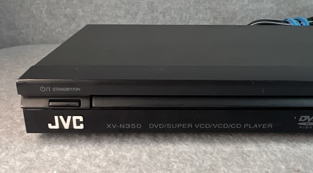 JVC DVD Player + Remote Control XV-N350 Black Tested EUC