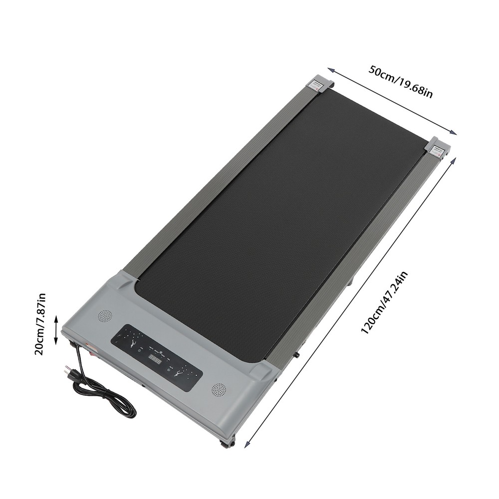 2 In 1 Folding Treadmill 3.0HP Under Desk Electric Treadmill With Remote Control