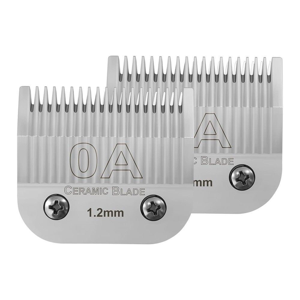 2 Packs 0A Detachable Replacement Ceramic Blades,Compatible with Andis/oster ...