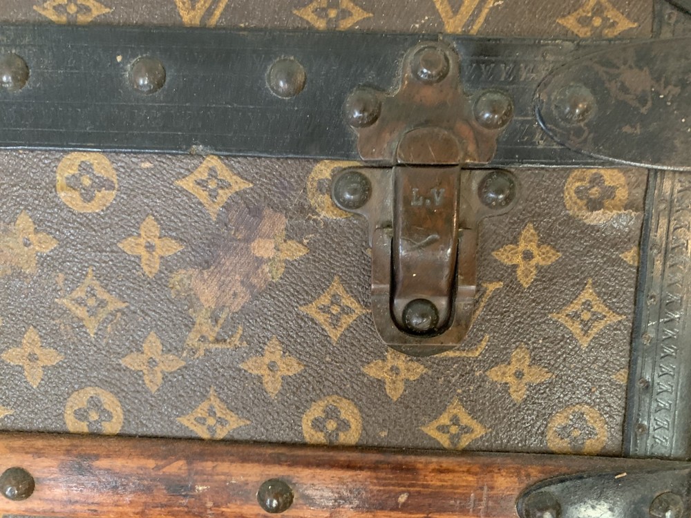 Louis Vuitton Monogram canvas steamer trunk