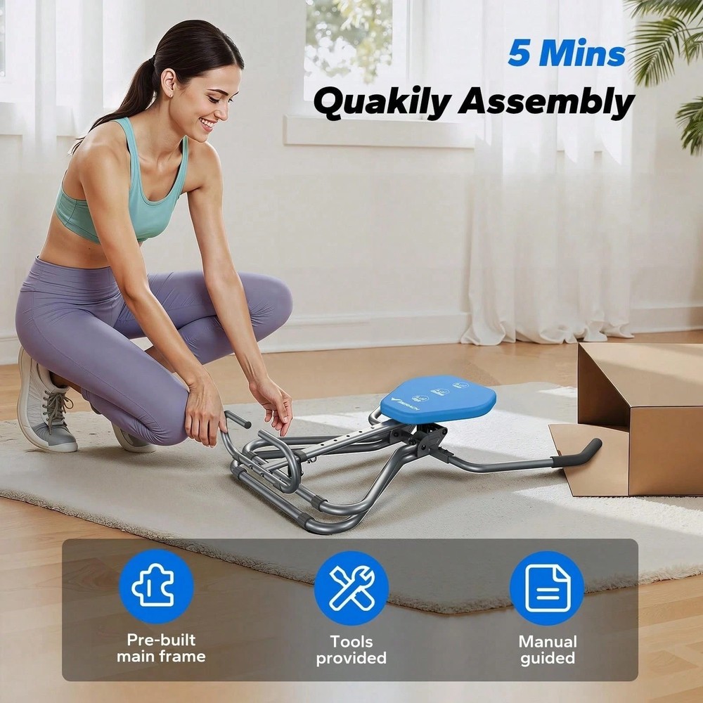MERACH Ab Machine All In One Core Trainer Workout Bench Foldable Home Gym