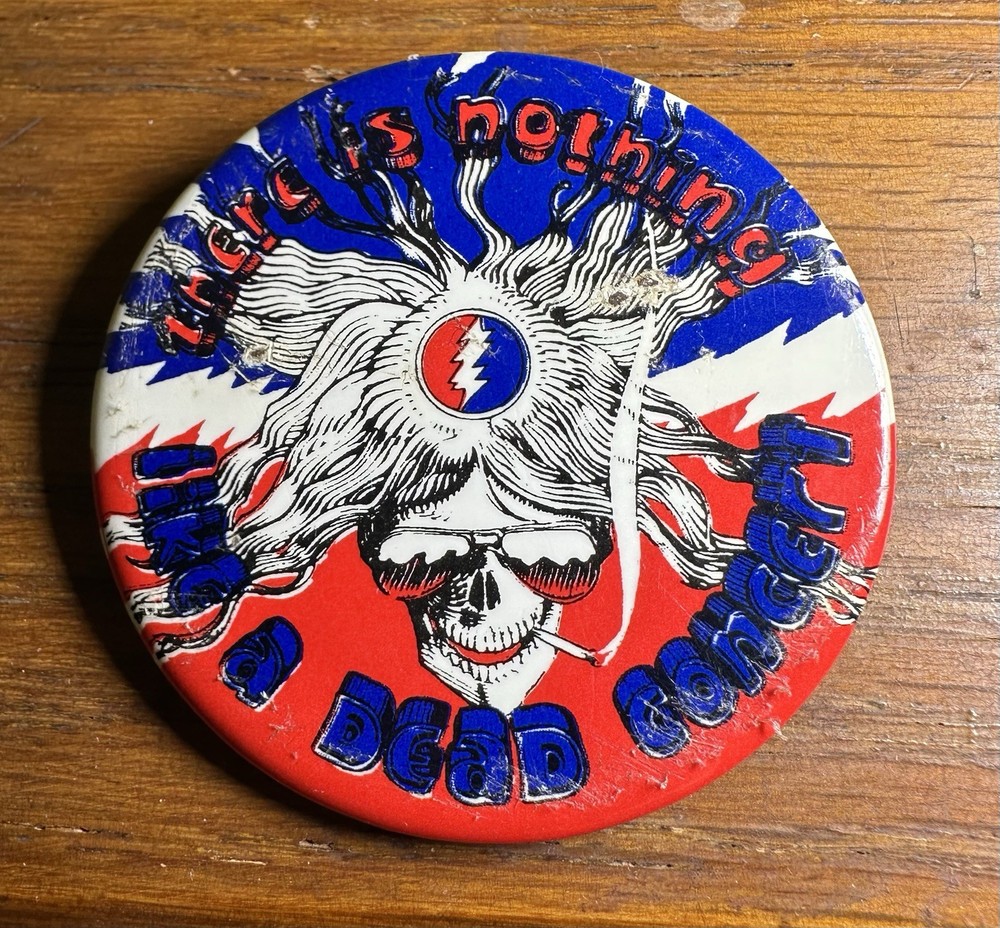 Grateful Dead Metal Pinback Button 2 Inches