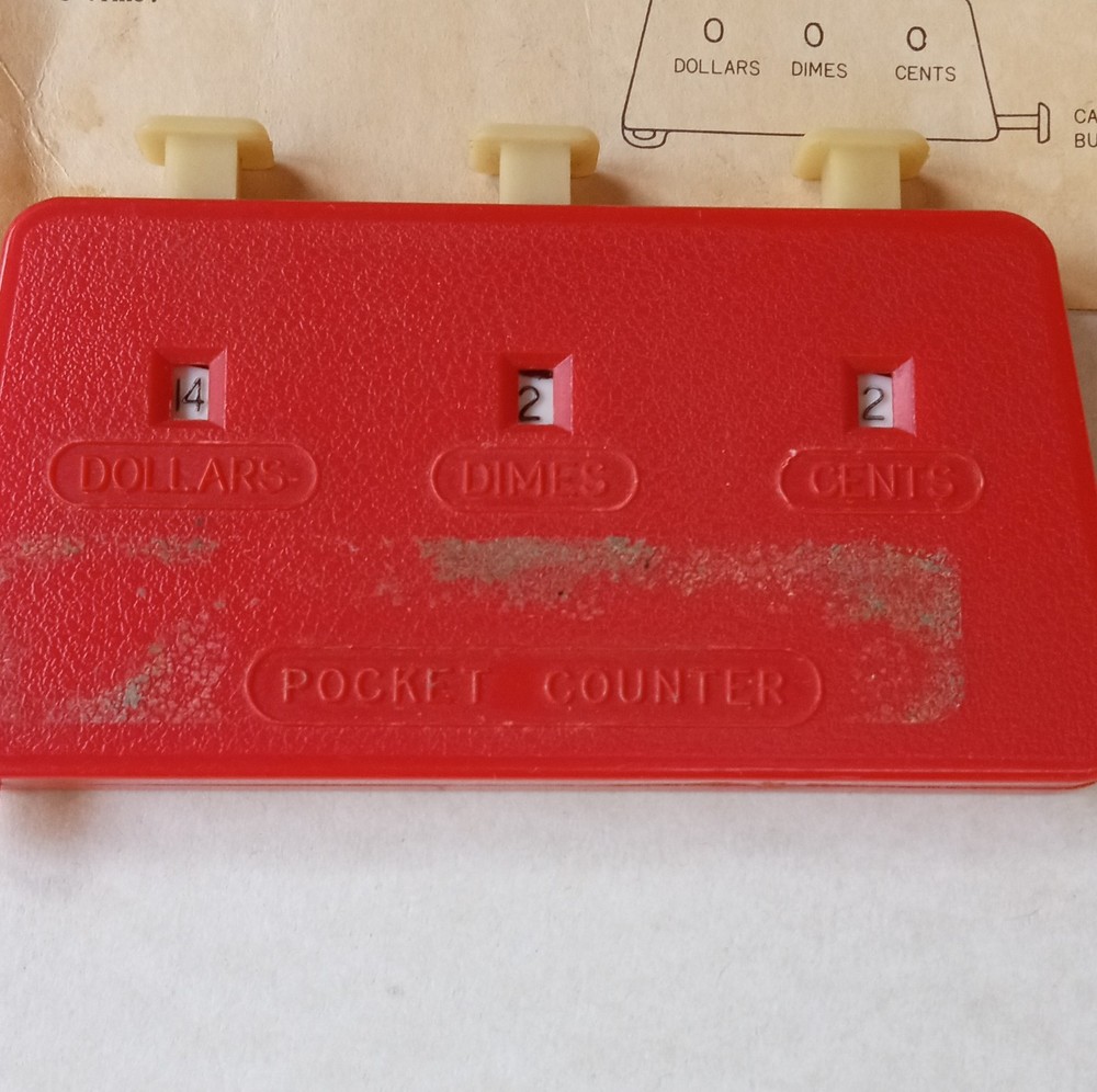 Vintage Kroger Mini-Mize Pocket Counter Advertising Tool