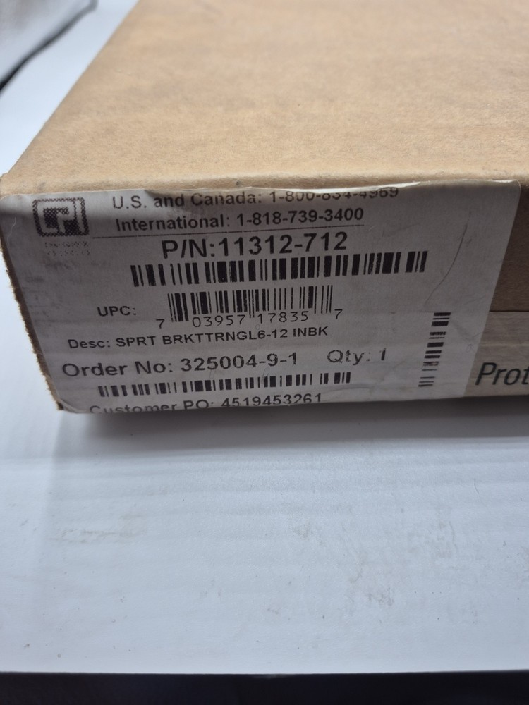 CPI 11312-712 Triangular Support Bracket, Black 12" *New* Free Shipping!!