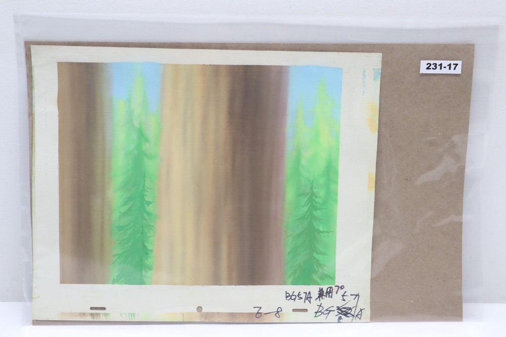 Original Hand Painted Animation Production Background (231-17)