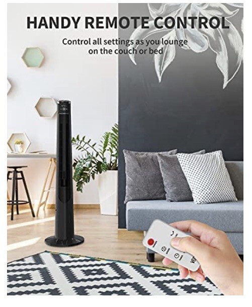 oscillating tower fan with remote