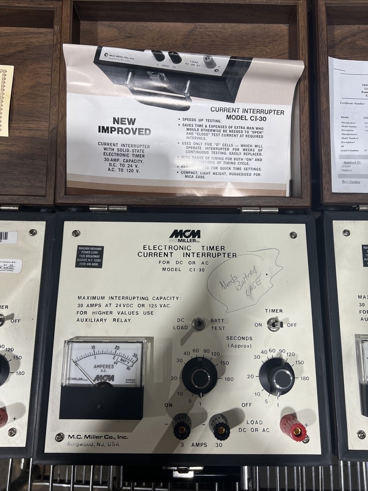 (1) MCM M.C. Miller Co. Inc. Current Interrupter CI-30 AC/DC Electronic Timer.
