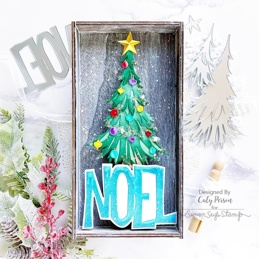 Tim Holtz "COLORIZE: TRIM A TREE" Sizzix Thinlits Cutting Dies Holiday 2023