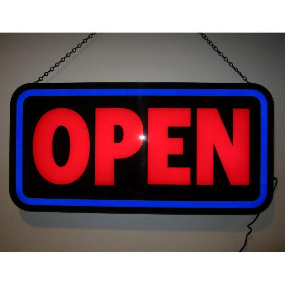 Neonetics Open Bold Rectangle Led Sign 5OPENB