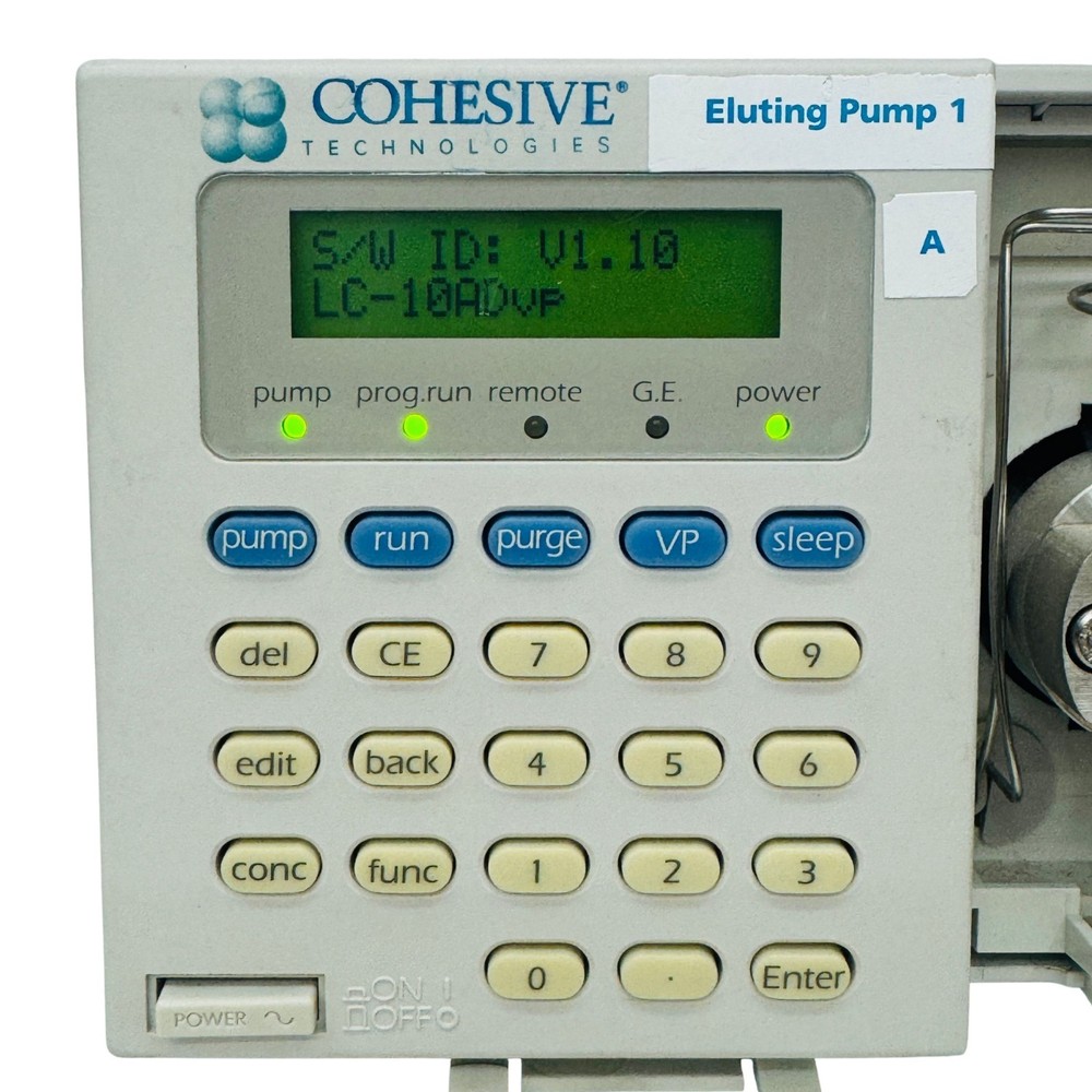 Cohesive Technologies LC-10ADVP Micro Plunger HPLC Pump 460-08381-92 - Tested