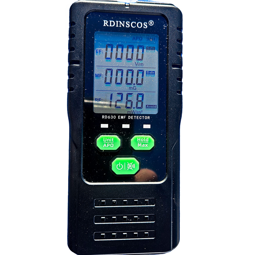 RD630 EMF Detector Meter RF MF EF Electromagnetic Radiation Tester Handheld