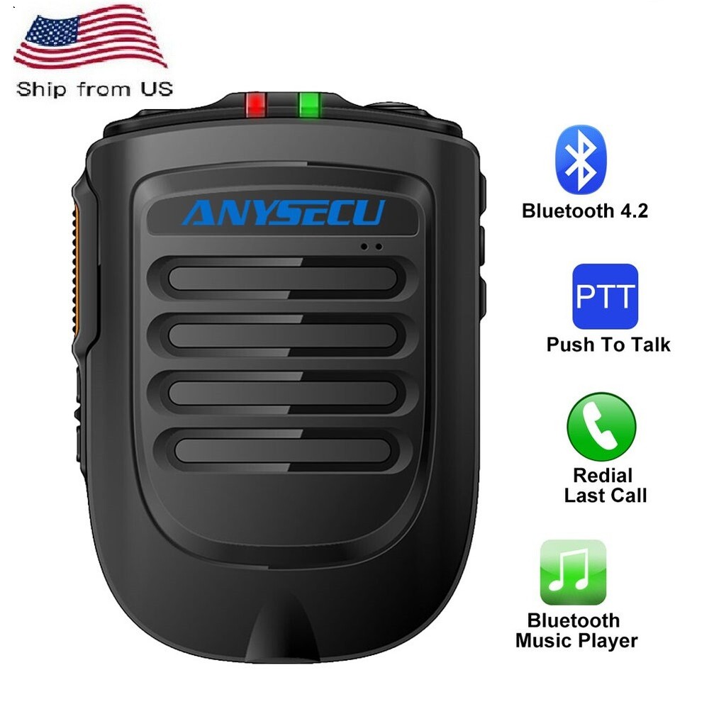 Anysecu B01 Wireless Bluetooth PPT Zello Microphone for Network Android Radio