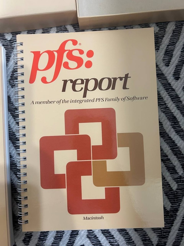 PFS File & Report Macintosh 3.5” Software w/ Box Manuals Sample Copy