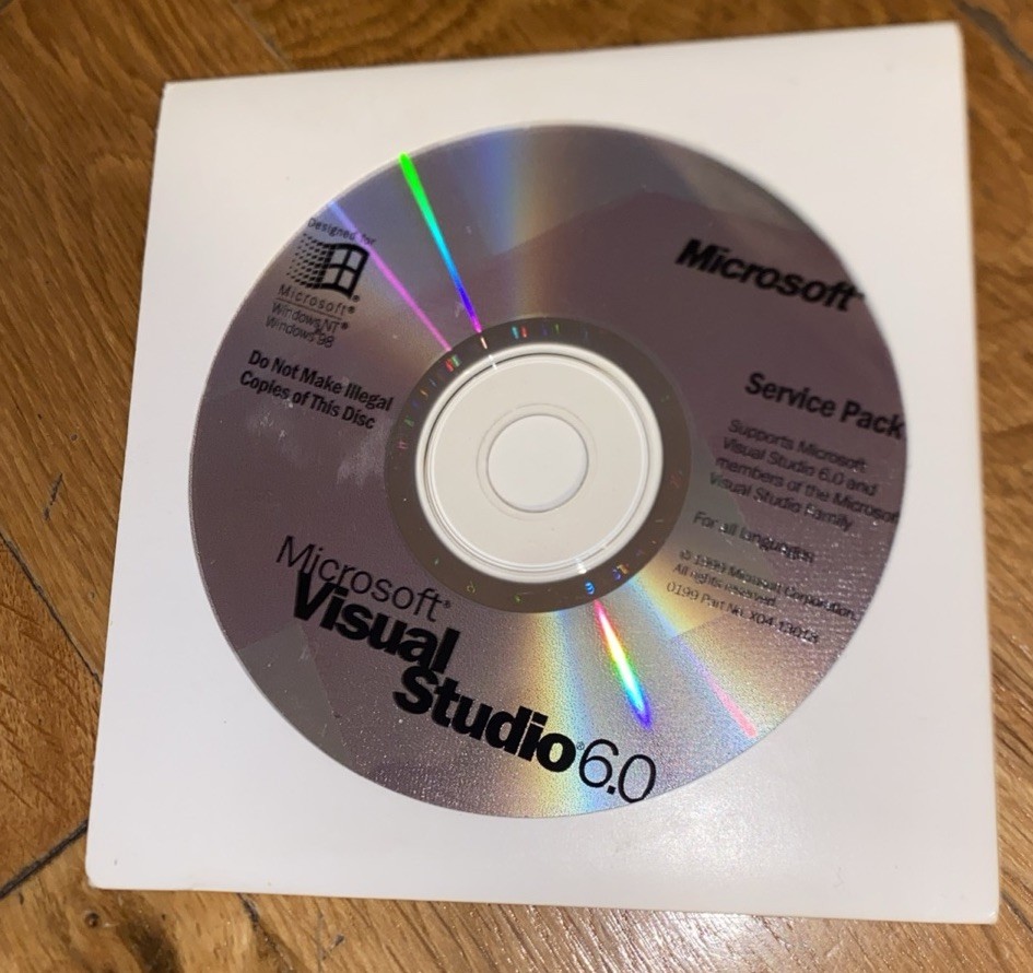 Microsoft Visual Studio 6.0 6 Enterprise Basic C++ FoxPro J++ SP Service Pack 2