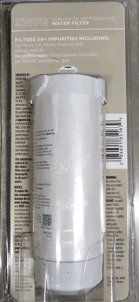 GE XWFE Genuine Refrigerator Water Filter WITH CHIP 100% Authentic Dmgd Packagin