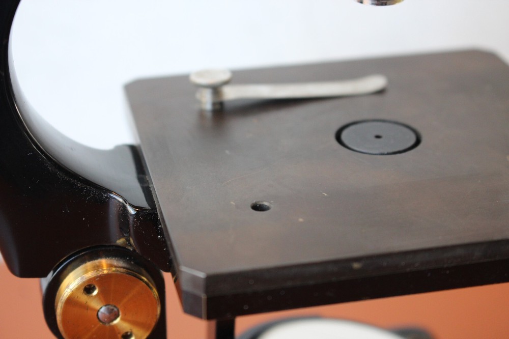 1913 Antique Brass Ernst Leitz Wetzlar Microscope