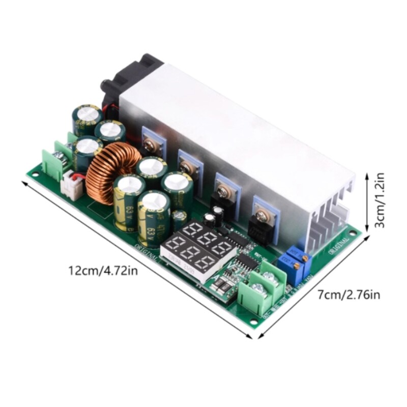 DC12-80V 20A AdjustableBucker Constant Current Constant with LED Display