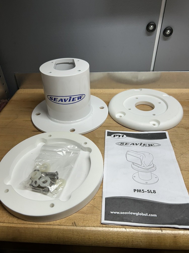 Seaview 5" Searchlight Mount Vertical 8" Round Base