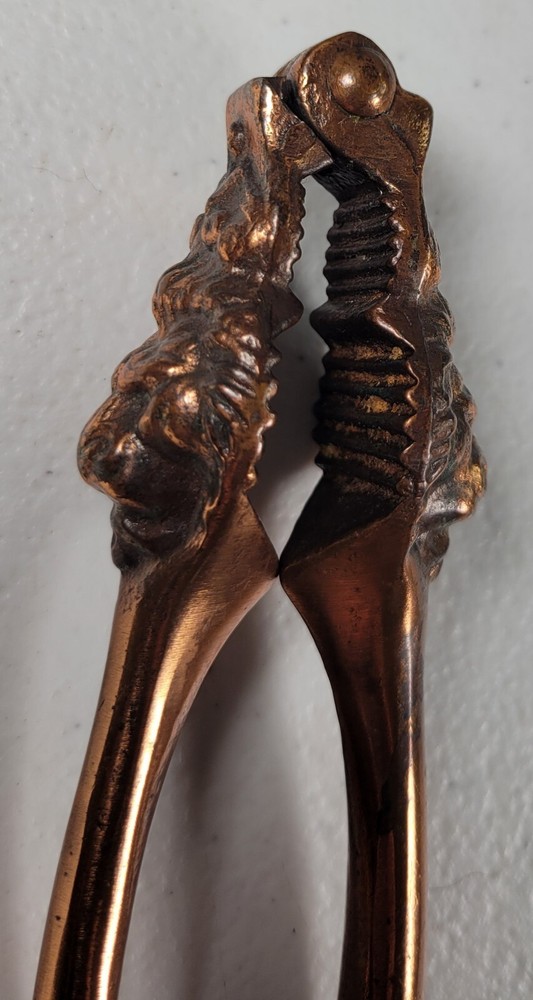 Vintage Lilium Copper Plated Lion Head Nutcracker Kitchen Tools