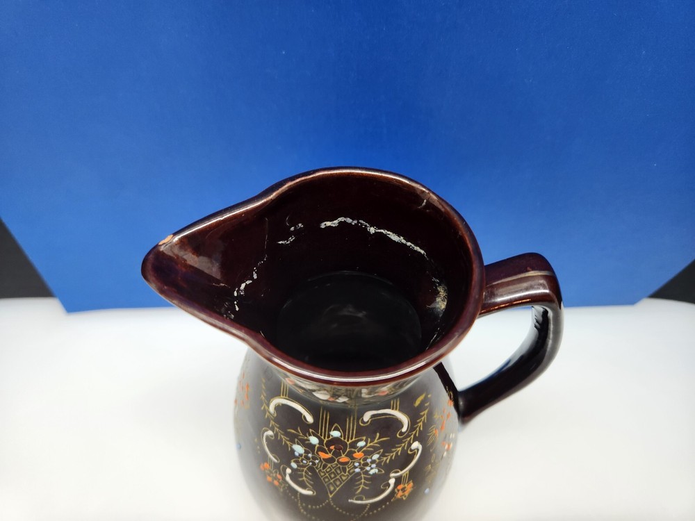 Vintage Stoneware Ceramic Pitcher Japan