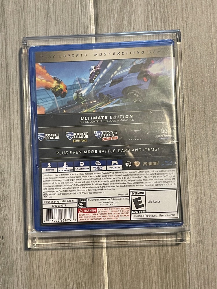 Sony PS5 + PS4 Premium Acrylic Game Display Case Protector 4mm UV resistant