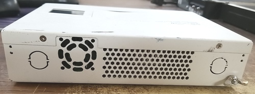 MikroTik CRS210-8G+2S+IN Cloud Router Switch.
