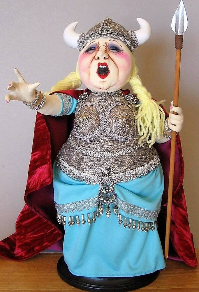 Cloth Art Doll Pattern "She Sang, It's Over" by Arley Berryhill