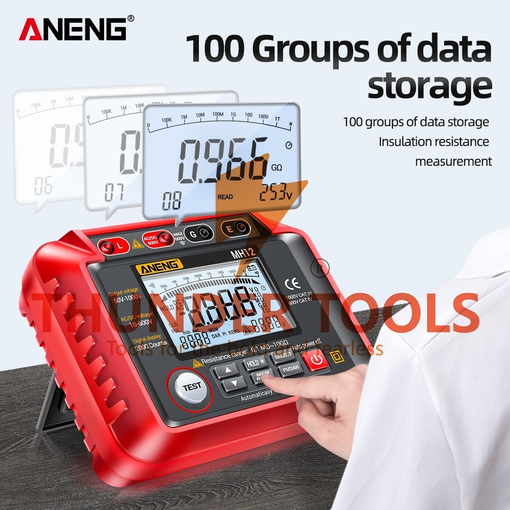 Thunder Tools ANENG MH12 Insulation Resistance Tester Shaking Table High