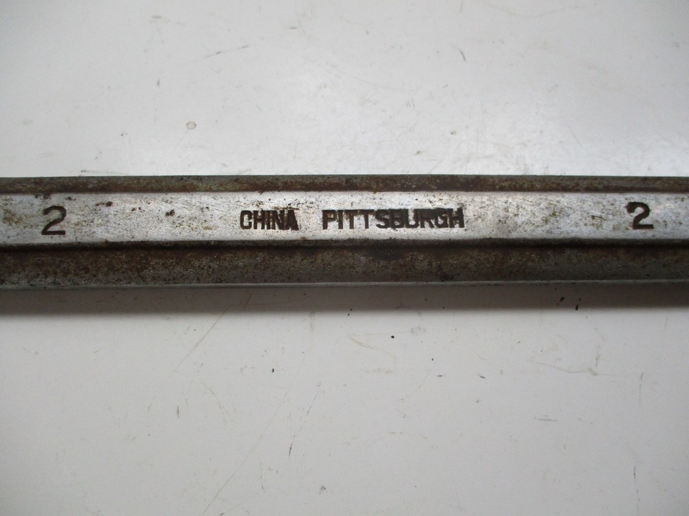 2 Inch Pittsburgh Open Box 12 Point Wrench has some surface rust