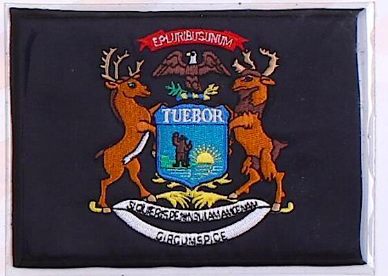 MICHIGAN Willabee & Ward STATE FLAG PATCH United States Collection ~ PATCH ONLY