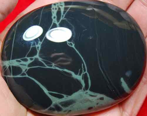 Spider Obsidian Soap-Shaped Palm Stone #1