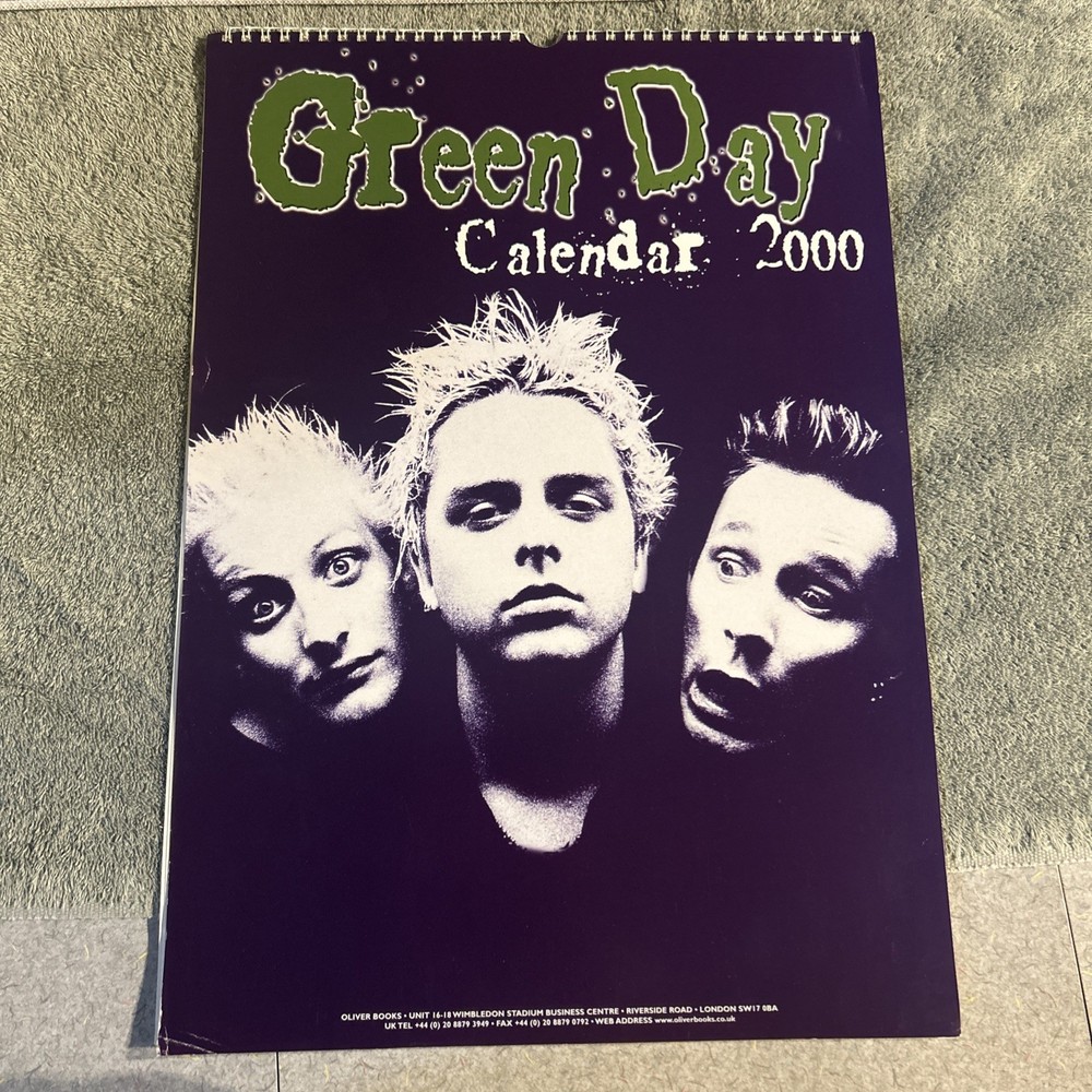 Green Day 2000 Calendar RARE!