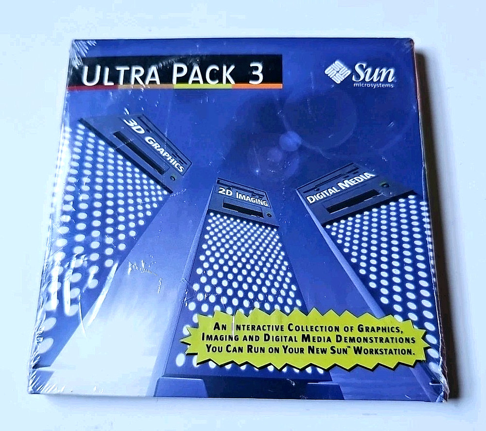 Sun Microsystems Ultra Pack 3 Software CD Sealed for Sun Workstation Vintage