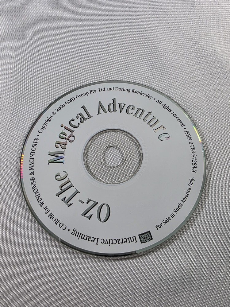 OZ: The Magical Adventure (CD-ROM, 2000) DK Interactive Learning - Disc ONLY
